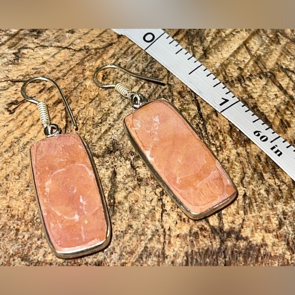 Mookaite Jasper Earrings 1 7/8” - Picture 3 of 6